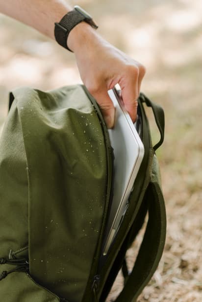 MTW kickstarter Green backpack latptop water 3